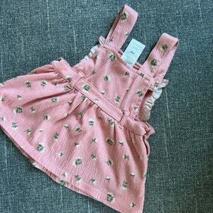 Nicole Miller Infant Girls Pink Overall Dress